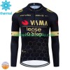 Radtrikot Winter Thermal Fleece Visma Lease A Bike 2024 N001